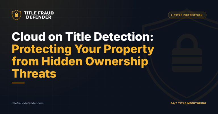 Cloud on Title Detection: Protecting Your Property from Hidden Ownership Threats