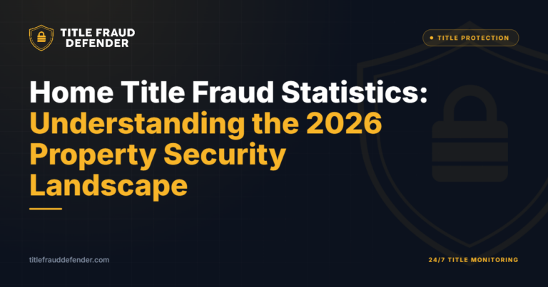 Home Title Fraud Statistics: Understanding the 2026 Property Security Landscape