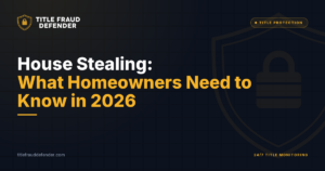 House Stealing: What Homeowners Need to Know in 2026