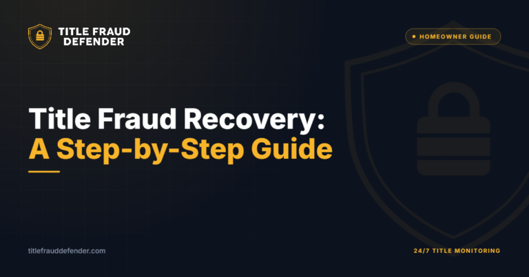 Title Fraud Recovery: A Step-by-Step Guide