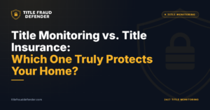 Title Monitoring vs. Title Insurance: Which One Truly Protects Your Home?