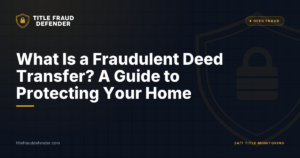 What Is a Fraudulent Deed Transfer? A Guide to Protecting Your Home