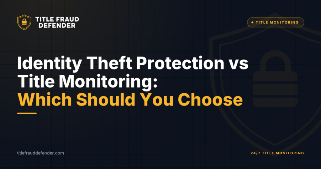 Identity Theft Protection vs Title Monitoring: Which Should You Choose